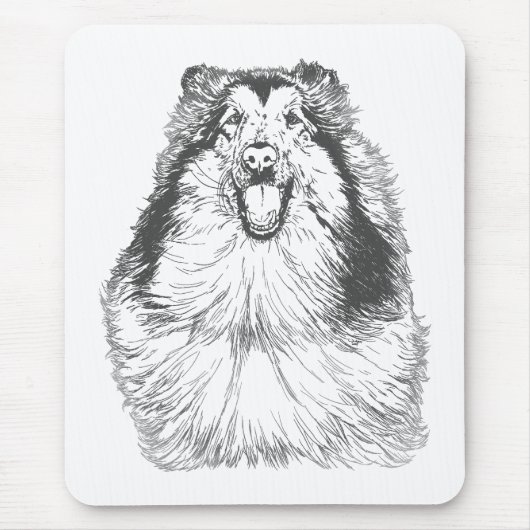 Collie Head Studies Art Mousepad (Vorne)