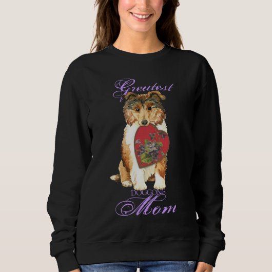 Collie Heart Mama Sweatshirt (Vorderseite)