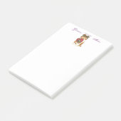 Collie-Herz-Mama Post-it Klebezettel (angewinkelt)