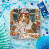 Collie Holiday Baking: Feierliche Weihnachten Pappteller (Party)