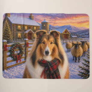 Collie Holiday Sherpa-Decke Sherpadecke