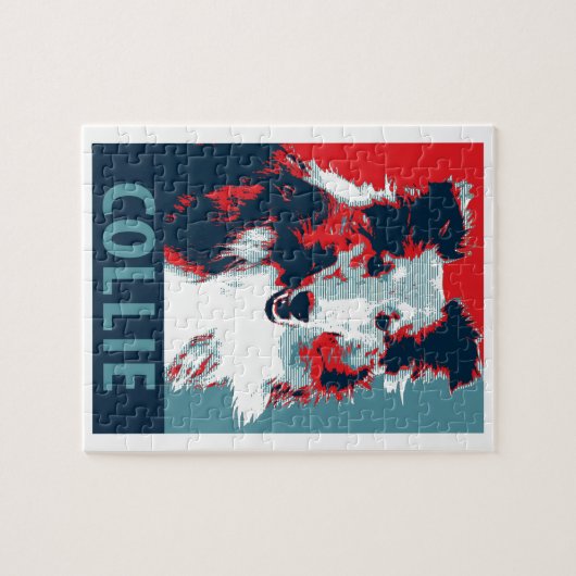 Collie Hope Parody Poster Puzzle (Horizontal)