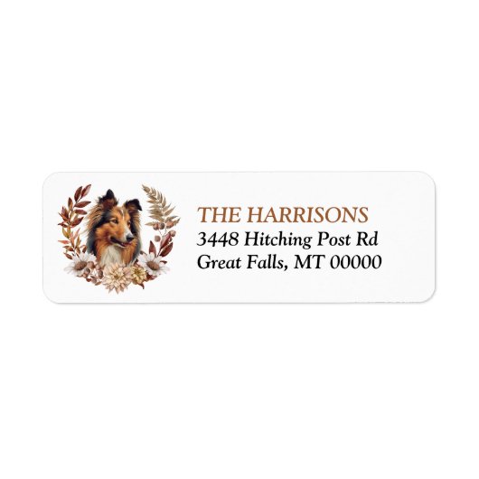 Collie-Hund Herbstkranz (Vorne)