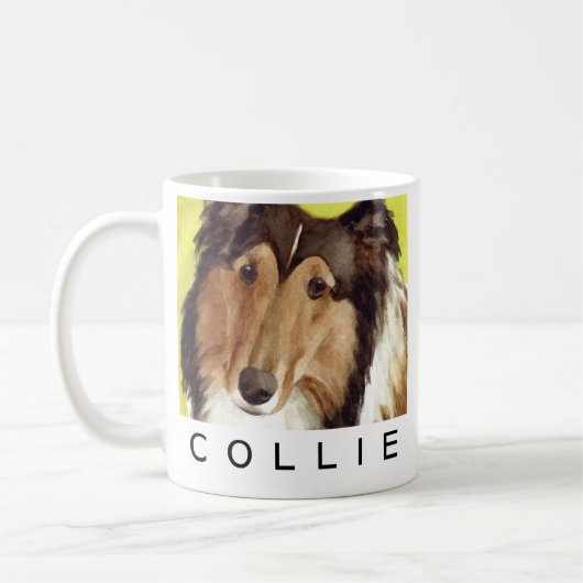 Collie-Hund Kaffeetasse (Links)