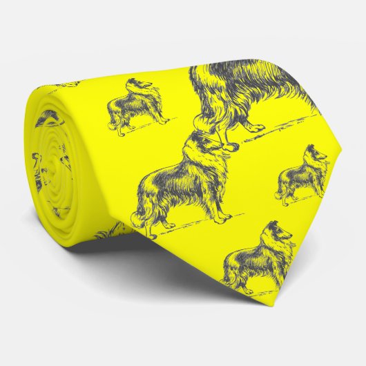 Collie-Hund Krawatte (Gerollt)