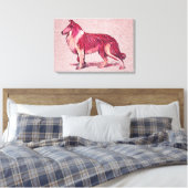 Collie Hund Leinwanddruck (Insitu (Schlafzimmer))