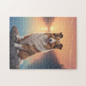 Collie-Hund Puzzle (Horizontal)
