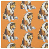 Collie Hund Stoff (Muster)