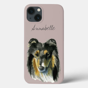 Collie-HundeAquarell-Illustration Case-Mate iPhone Hülle