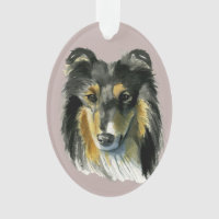 Collie-HundeAquarell-Illustration
