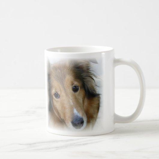 Collie-Hundekaffee-Tasse Kaffeetasse (Rechts)