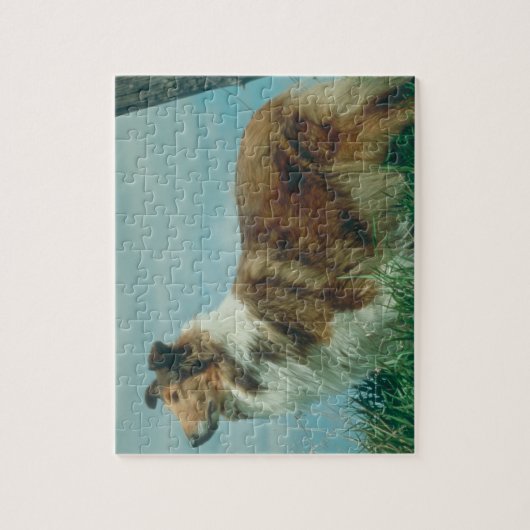 Collie-Hundepuzzlespiel Puzzle (Vertikal)