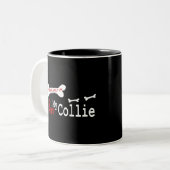 Collie (I Liebe) Tasse (Vorderseite Links)