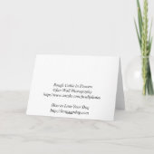 Collie in der Blumen-Karte Karte (Rückseite)