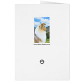 Collie in Mountains (Rough) Malerei - Hunde Kunst (Hinten)