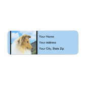 Collie in Mountains (Rough) Malerei - Hunde Kunst (Vorne)