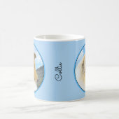 Collie in Mountains (Rough) Malerei - Hunde Kunst Kaffeetasse (Mittel)