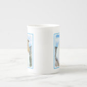 Collie in Mountains (Rough) Malerei - Hunde Kunst Porzellantasse (Vorderseite)