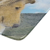 Collie in Mountains (Rough) Malerei - Hunde Kunst Schneidebrett (Ecke)