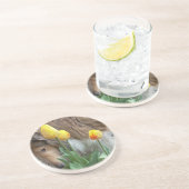 Collie in Tulips Untersetzer (Seite)