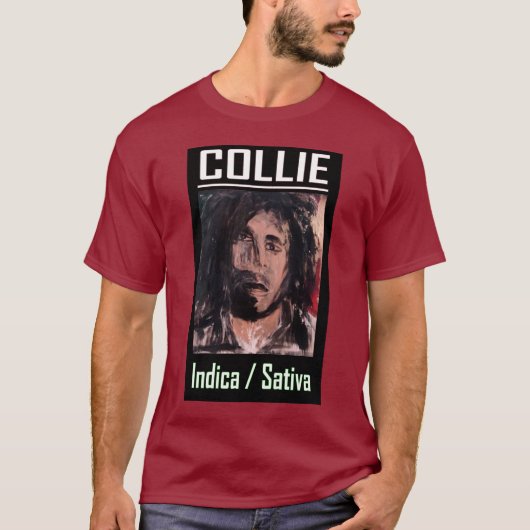 COLLIE INDICA SATIVA T-Shirt (Vorderseite)