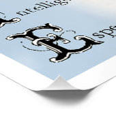 Collie ist... Rough Collie Art Poster (Ecke)