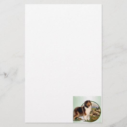 Collie Keeper Briefpapier (Vorderseite)