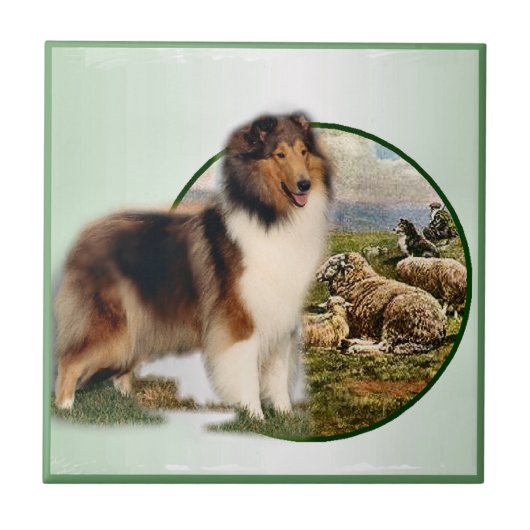 Collie Keeper Fliese (Vorderseite)