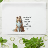 Collie Kitchen Handtuch (Gefaltet)