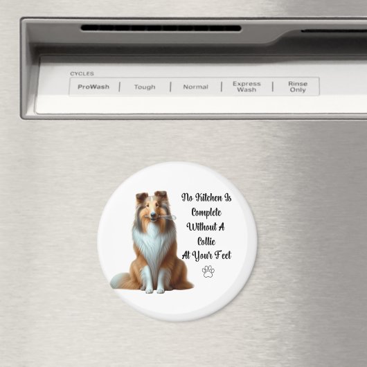 Collie Kitchen Magnet (In Situ (Geschirrspüler))