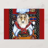 Collie Koch Postkarte (Vorderseite)