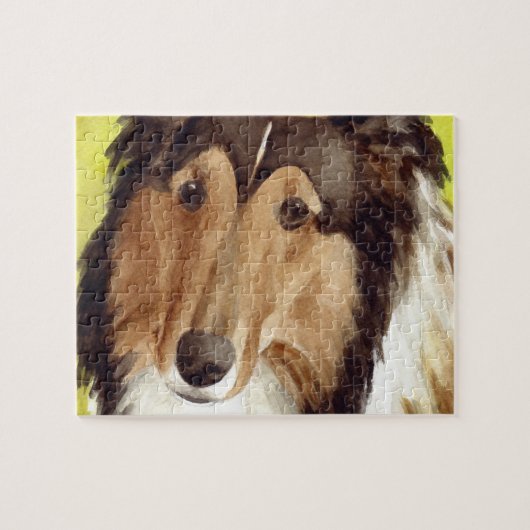 Collie-Kunst Puzzle (Horizontal)