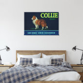 Collie Lemon LabelSan Dimas, CA Leinwanddruck (Insitu (Schlafzimmer))