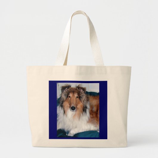 COLLIE LIEBE BAG JUMBO STOFFBEUTEL (Vorne)