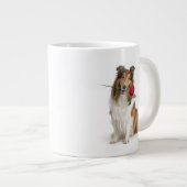 Collie Liebe Jumbo-Tasse (Vorderseite Rechts)