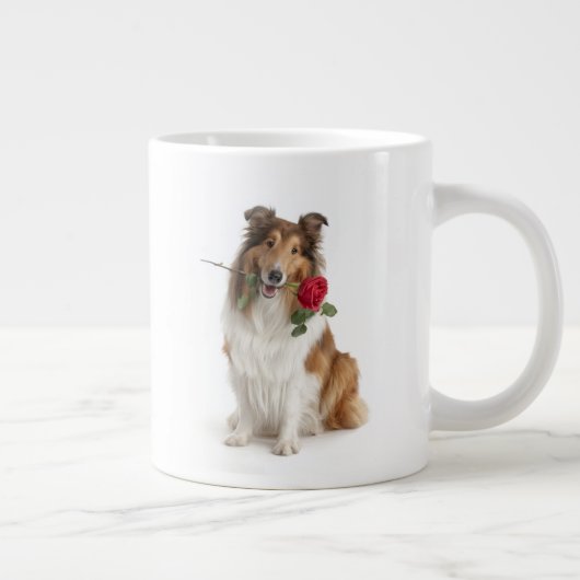 Collie Liebe Jumbo-Tasse (Rechts)