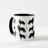 Collie Liebe Tasse (Vorderseite Links)
