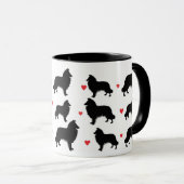 Collie Liebe Tasse (VorderseiteRechts)