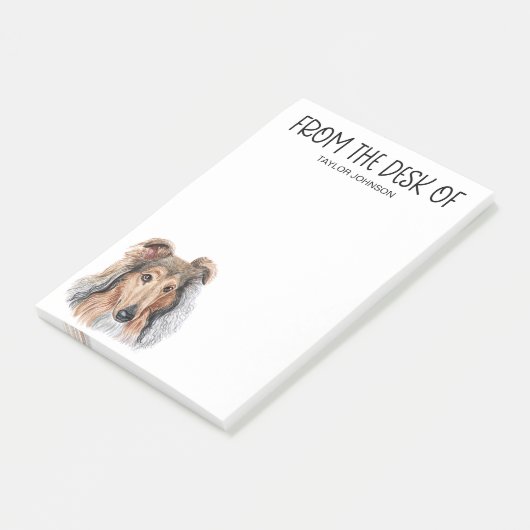 Collie Lover Post-it Klebezettel (angewinkelt)