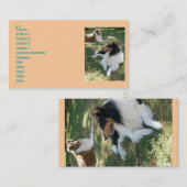Collie Lovers Business Cards 2 Visitenkarte (Vorne/Hinten)
