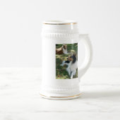 COLLIE LOVERS STEIN BIERGLAS (VorderseiteRechts)
