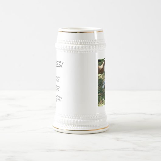 COLLIE LOVERS STEIN BIERGLAS (Mittel)