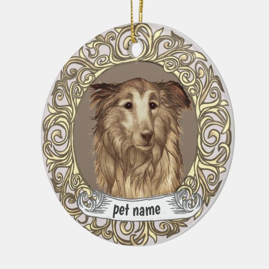 Collie Loving Memory Ornament (Links)