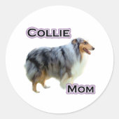 Collie Mama 4 - Aufkleber (Vorderseite)