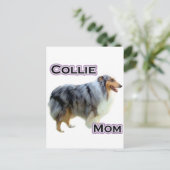 Collie Mama 4 Postkarte (Stehend Vorderseite)