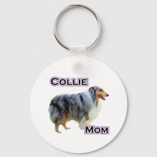 Collie Mama 4 - Schlüsselanhänger (Vorderseite)