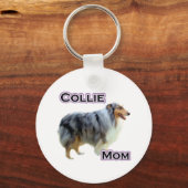 Collie Mama 4 - Schlüsselanhänger (Vorderseite)
