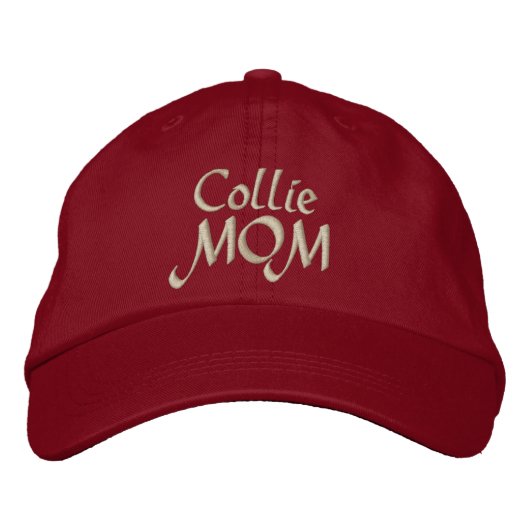 Collie MAMA Geschenke Bestickte Kappe (Vorderseite)