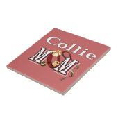 Collie Mama Geschenke Fliese (Seite)