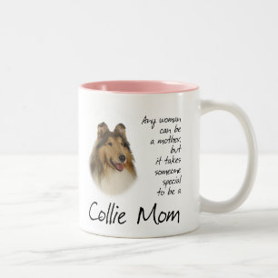 Collie-Mama-Tasse Zweifarbige Tasse